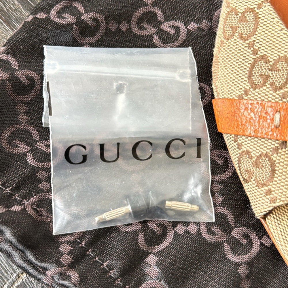 GUCCI TAN HORSEBIT LOGO HEELS sz 8 - Picture 3 of 7